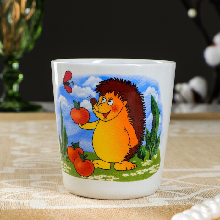 Кружка 210 мл, детская деколь, микс