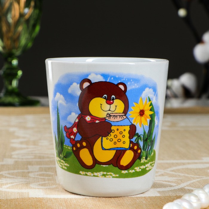 Кружка 210 мл, детская деколь, микс