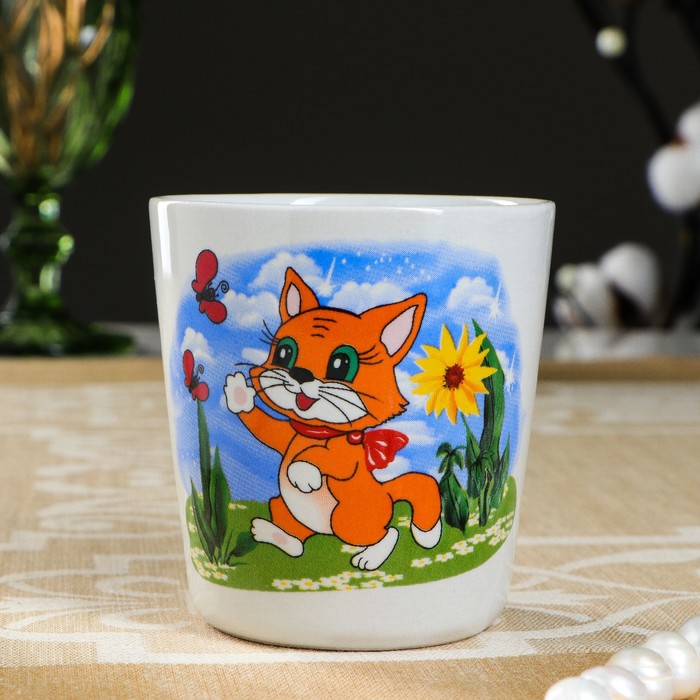 Кружка 210 мл, детская деколь, микс