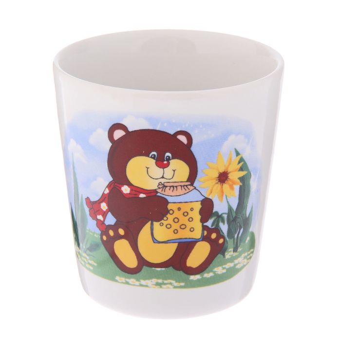 Кружка 210 мл, детская деколь, микс