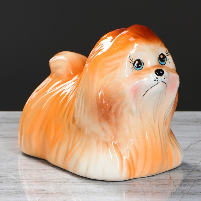 Копилка "Болонка" глазурь, микс