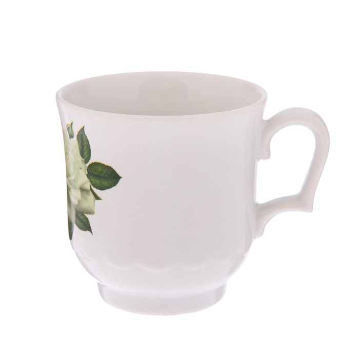 Кружка 320 мл "Рубин", букет роз, деколь