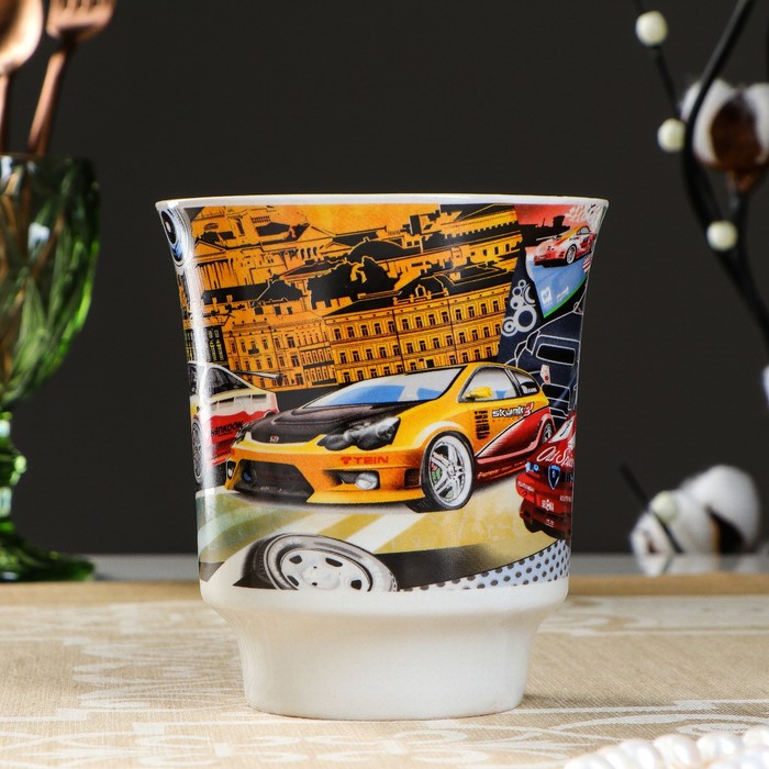 Кружка 320 мл "Рубин", клубника, деколь