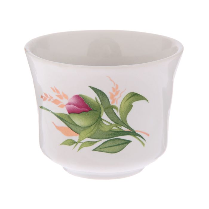 Чашка кофейная 130 мл "Фантазия", пион, деколь