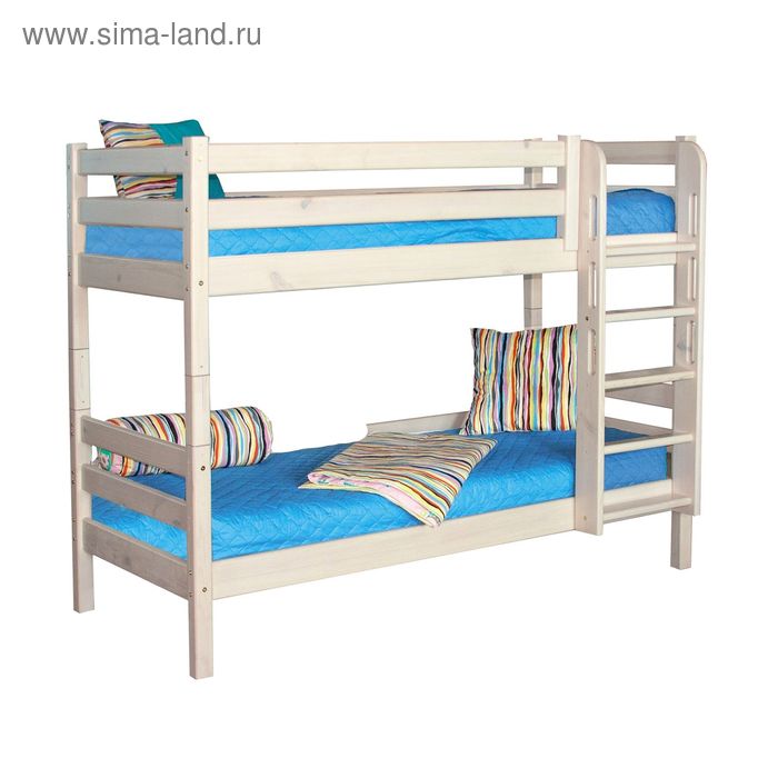 Двухъярусная кровать Соня с прямой лестницей Вариант 9 двухъярусная кровать соня с прямой лестницей вариант 9 лаванда массив сосны