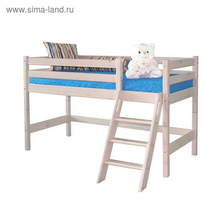 детская двухъярусная кровать мебельград соня с наклонной лестницей вариант 10 Низкая кровать Соня с наклонной лестницей Вариант 12