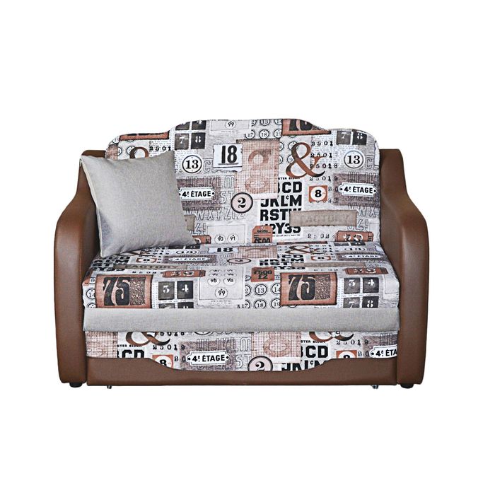 Диван «Джонни 2», обивка «фреш фэктори»/«аэро кофе»/«джой пекан»