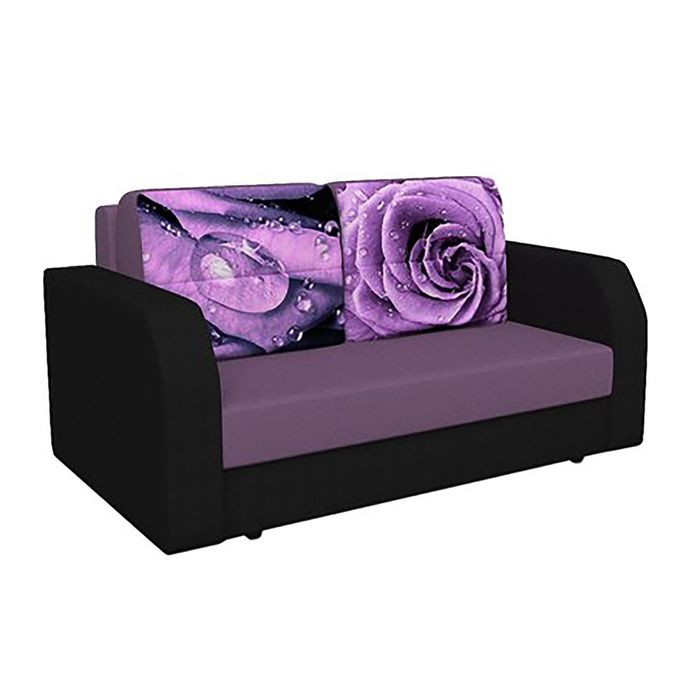 Диван «Дуэт», обивка «савана виолет»/«купон»/«остин блэк»