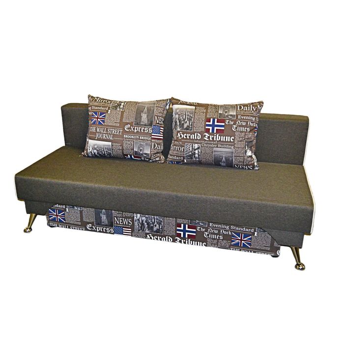 Диван «Виола», обивка «джой чеснут»/«фьюжен дейли»/кант «савана милк»