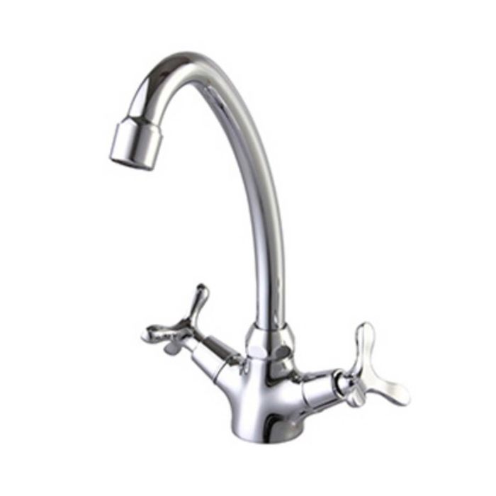 Смеситель для кухни Zenta "Пиено" Z1301, R-излив, хром