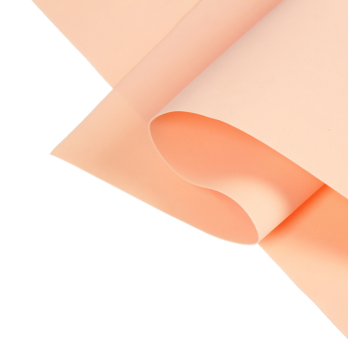 Фоамиран набор 10 листов 50х50, 1 мм "Нежный оранжевый" (f11)