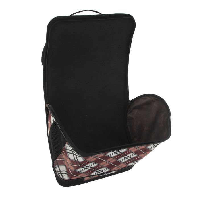 Сумка-переноска каркасная с карманом, 31 х 20,5 х 22 см, микс цветов