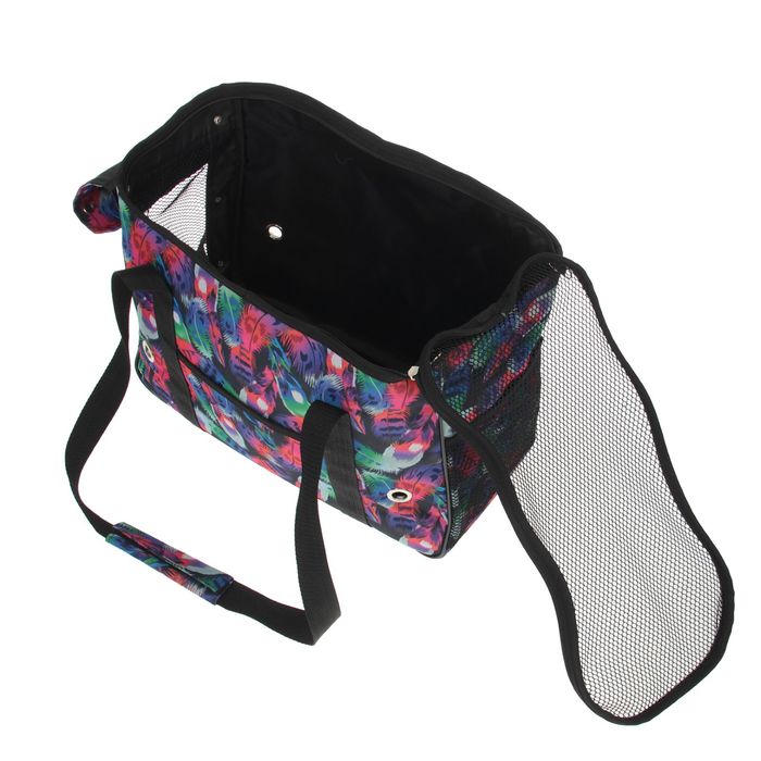 Сумка-переноска с дополнительным окном, 39 х 18 х 29 см, микс цветов