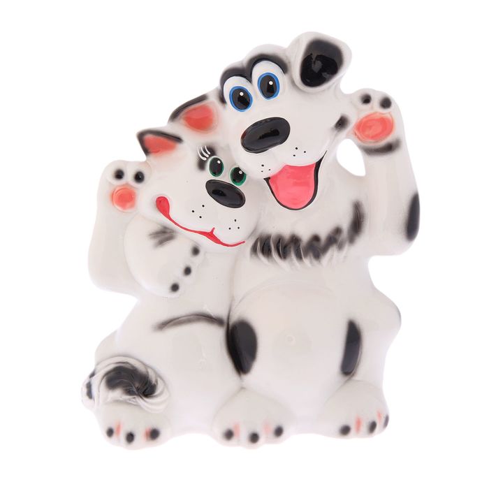 Копилка "Друзья" глянец, белая