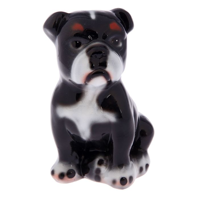 Статуэтка "Бульдог", малая, чёрная