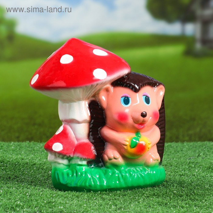 

Садовая фигура "Ёжик с мухомором", керамика, 21 см