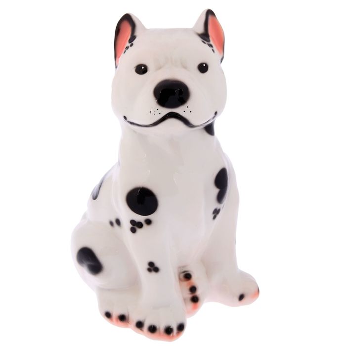 Статуэтка "Питбуль", большая, пятнистый