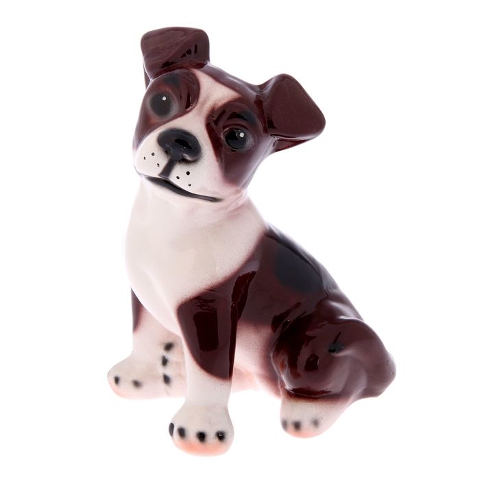 Статуэтка "Рекс", чёрно-бело-коричневая