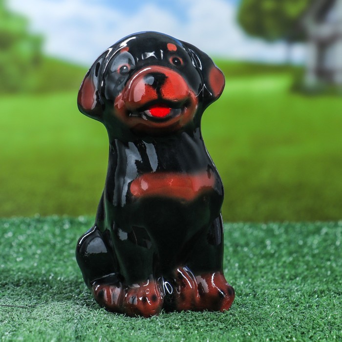 Статуэтка "Ротвейлер", малая, коричневая