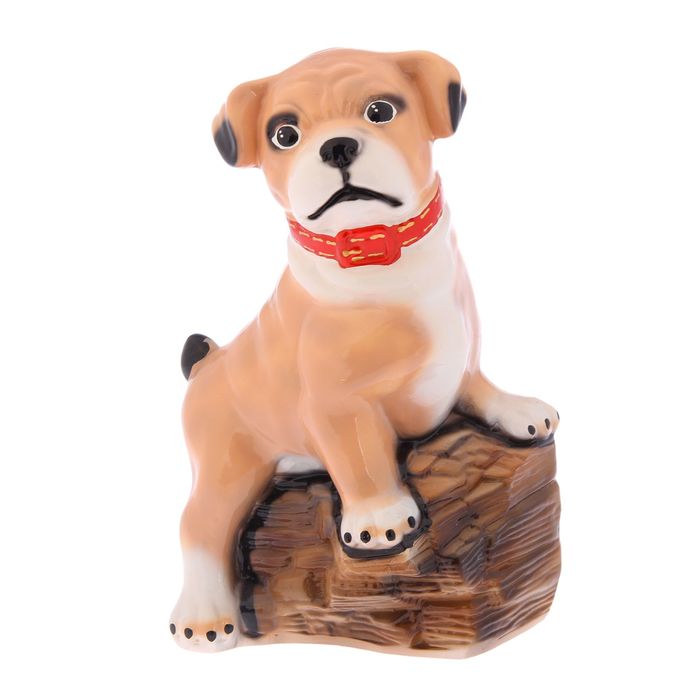 Статуэтка "Собака Оскар", бежево-белая