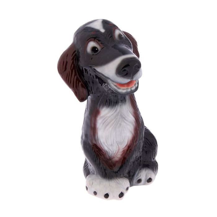Статуэтка "Собака Шарик", бело-чёрная