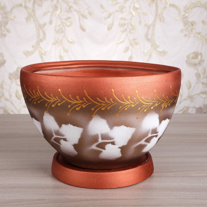 Кашпо 3 л "Узор №1", микс