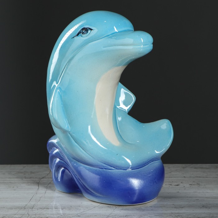 Копилка "Дельфин"голубой