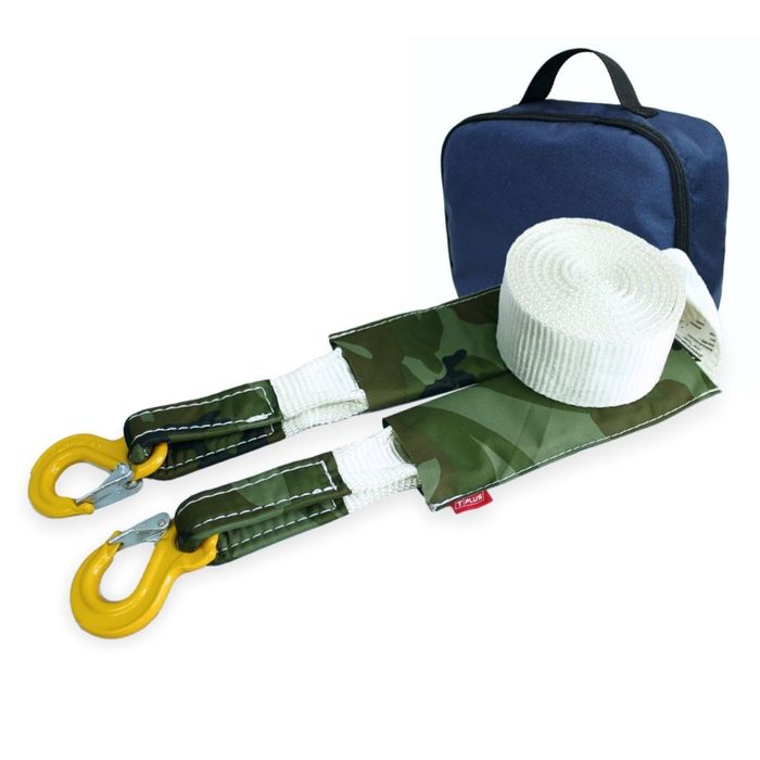 Динамический строп, рывковый Tplus 6 т 5 м серия "Туризм" Крюк/Крюк + сумка, T007144