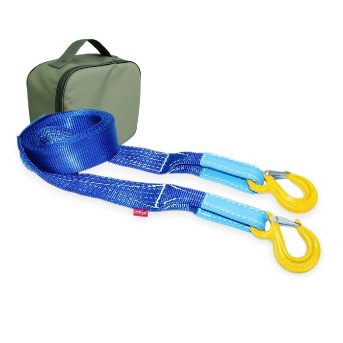 Динамический строп, рывковый Tplus 4.5 т 5 м серия "Стандарт" Крюк/Крюк + сумка, T001957