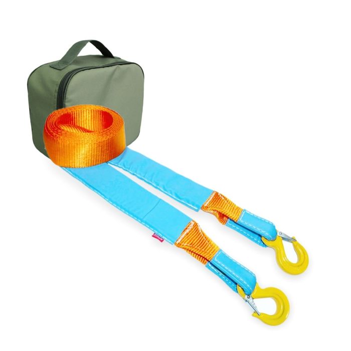 Динамический строп, рывковый Tplus 9 т 5 м серия "Стандарт" Крюк/Крюк + сумка, T002304