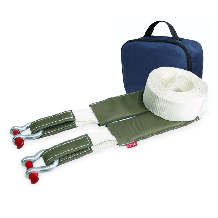 Динамический строп, рывковый Tplus 4.5 т 5 м серия "Туризм" + шаклы 2 т (2 шт.) + сумка, T007143 2