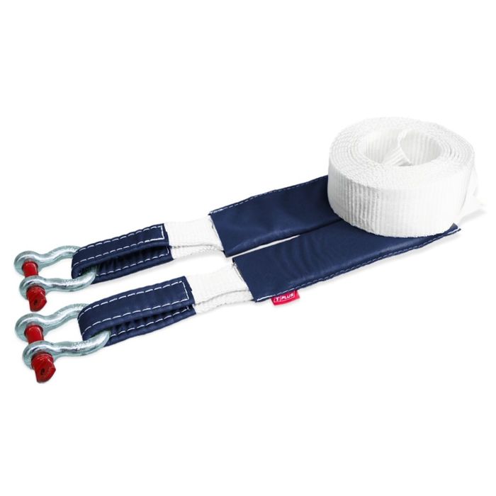 Динамический строп, рывковый Tplus 8 т 9 м серия "Туризм" + шаклы 3.25 т (2 шт.), T002285