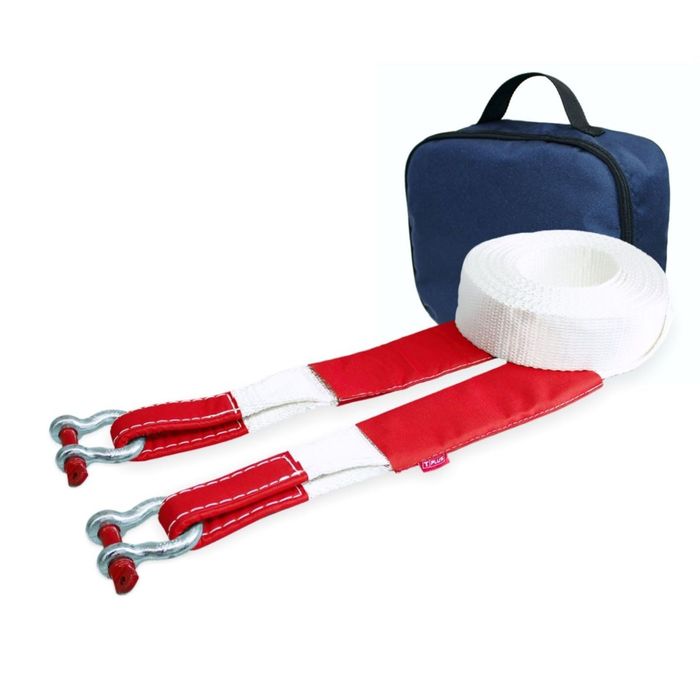 Динамический строп, рывковый Tplus 10 т 9 м серия "Туризм" + шаклы 2 т (2 шт.) + сумка, T002416   21