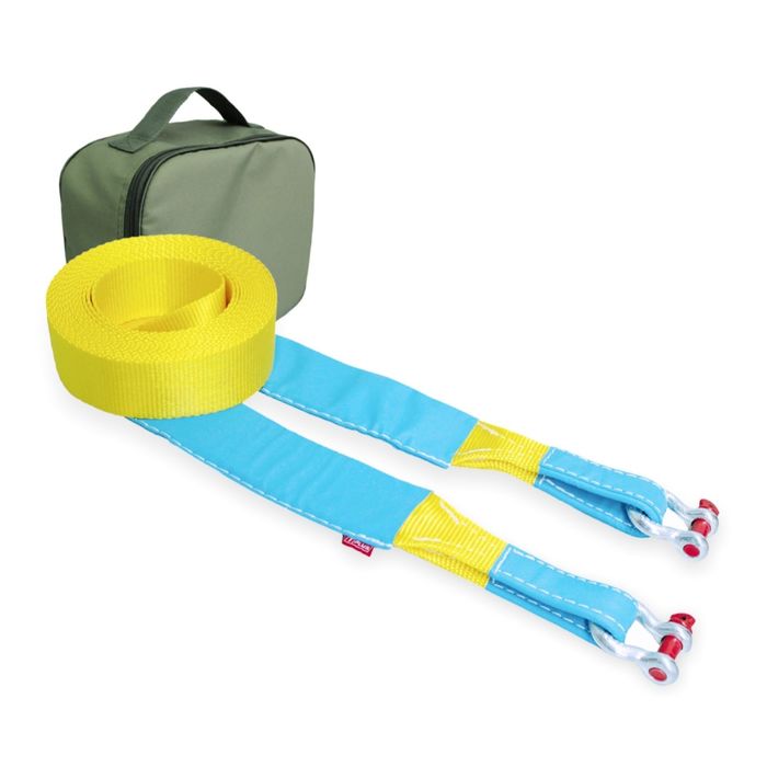 Динамический строп, рывковый Tplus 6 т 9 м серия "Стандарт" + шаклы 2 т (2 шт.) + сумка, T001961 2