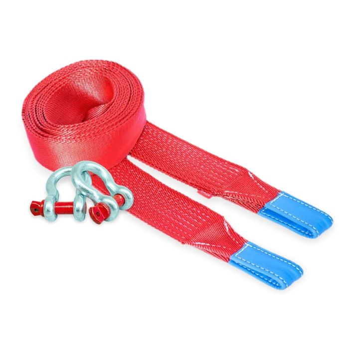 Динамический строп, рывковый Tplus 12 т 9 м серия "Стандарт" + шаклы 3.25 т (2 шт.), T001284 21376