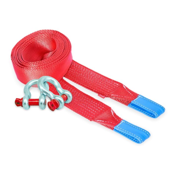 Динамический строп, рывковый Tplus 12 т 9 м серия "Стандарт" + шаклы 4.75 т (2 шт.), T000349 21376