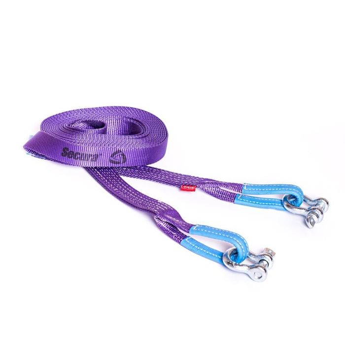 Динамический строп, рывковый Tplus 6 т 9 м серия PRO "Secura" + шаклы 2.0 т (2 шт.), T001039 21376