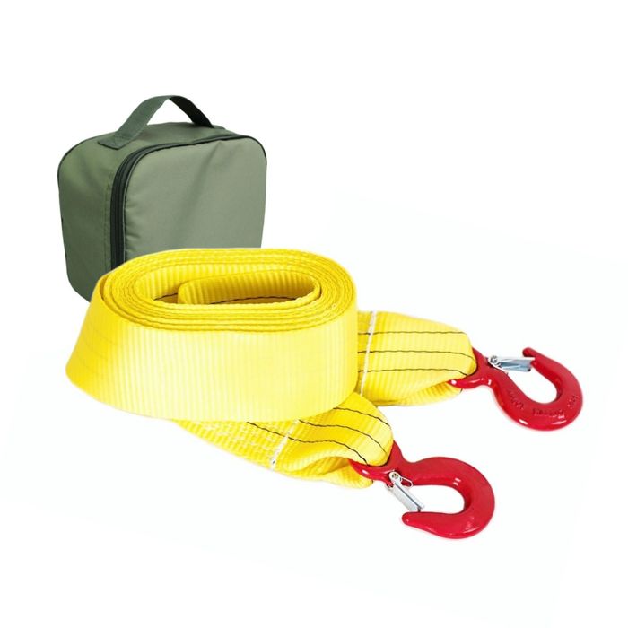 Буксировочный ремень Tplus 8/13 т 6 м (а/м до 4.5 т) Крюк/Крюк + сумка, T001954