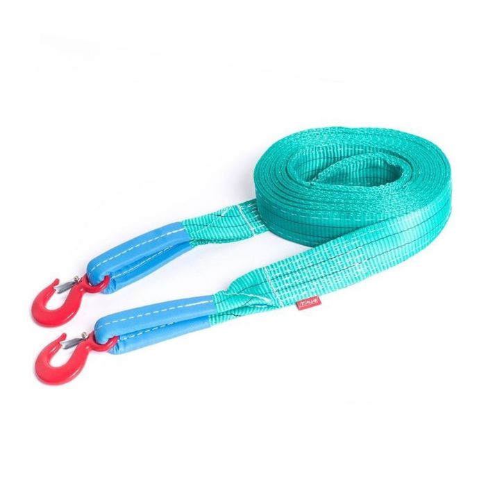 Усиленный буксировочный ремень Tplus 12/15 т 5 м Крюк/Крюк, T000913