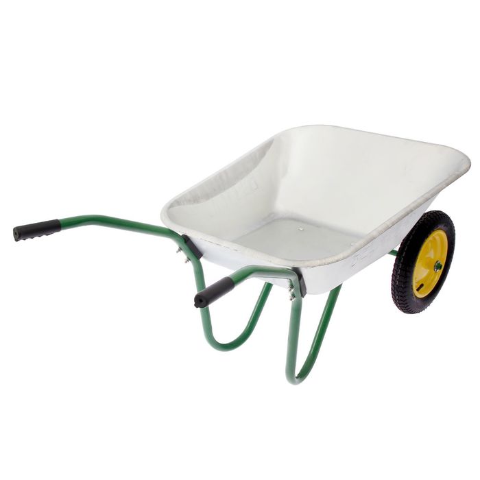 Тачка садовая. двухколёсная: груз/п 80 кг, объём 85 л, пневмоколесо 380 мм