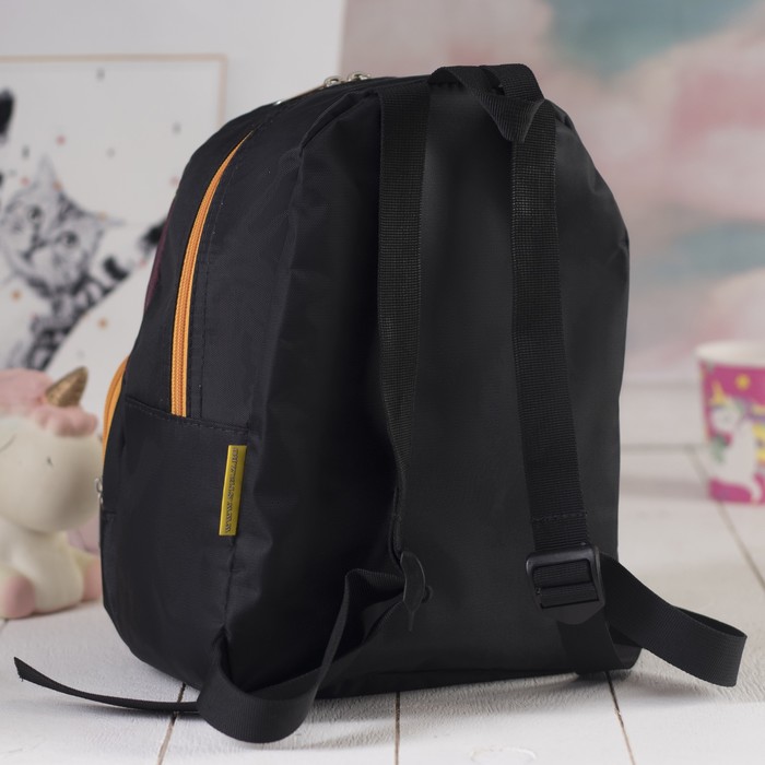 Рюкзак на молнии "Машинка", 1 отдел, наружный карман, цвет чёрный