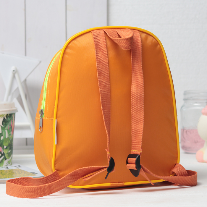 Рюкзак на молнии "Черепаха", 1 отдел, цвет жёлтый