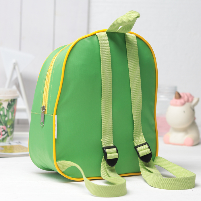 Рюкзак на молнии "Футболист", 1 отдел, цвет зелёный