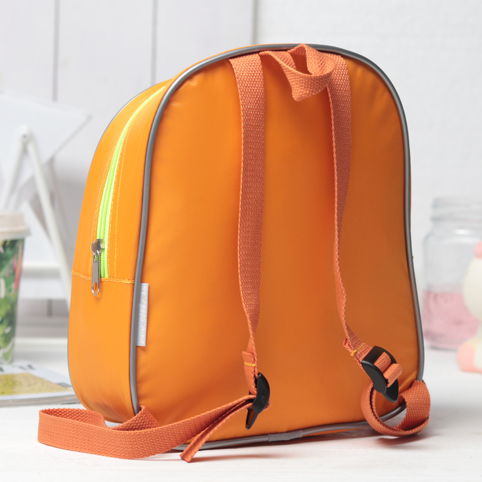Рюкзак на молнии "Авто", 1 отдел, цвет оранжевый