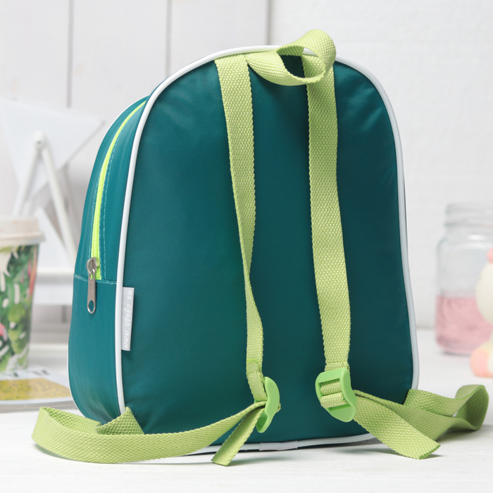 Рюкзак на молнии "Дельфин", 1 отдел, цвет голубой