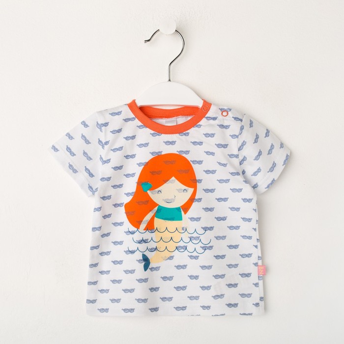 Футболка для девочки, рост 68 см, цвет белый 259М-171_М