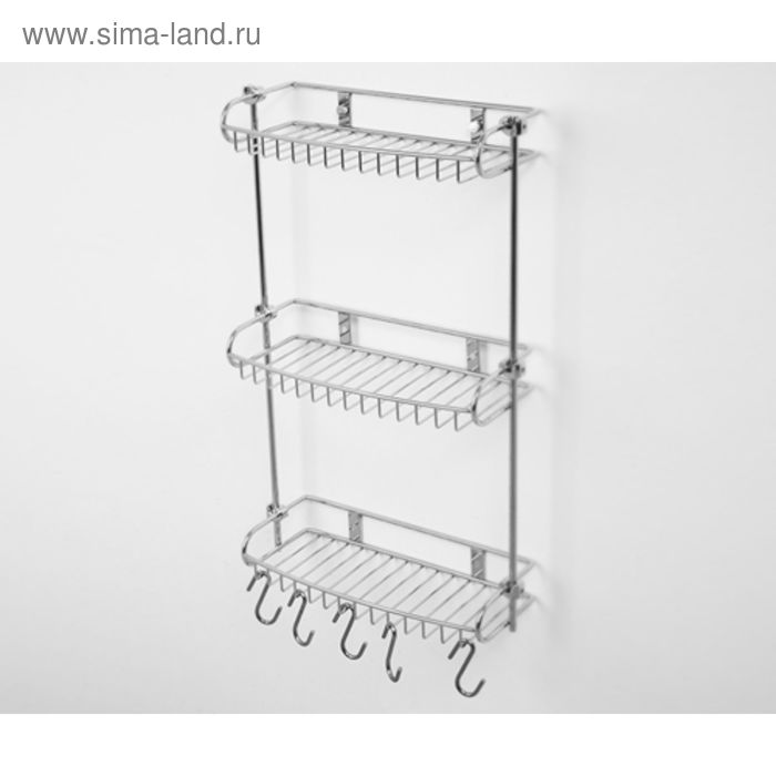 

Полка металлическая тройная, прямая
