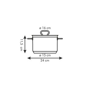

Кастрюля Tescoma Home Profi с крышкой, d=16 см, 2 л