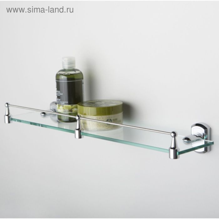 

Полка стеклянная с бортиком
