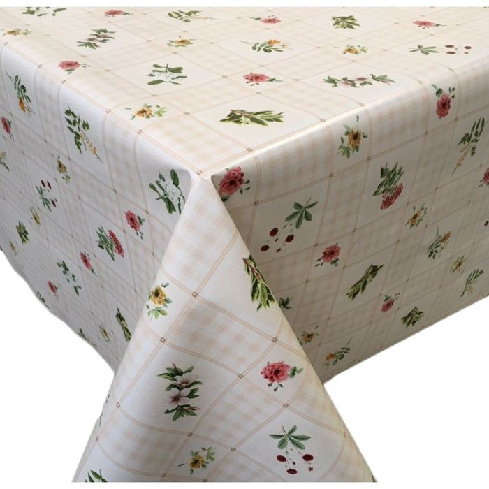 Клеенка столовая 140х200 см "Растения"